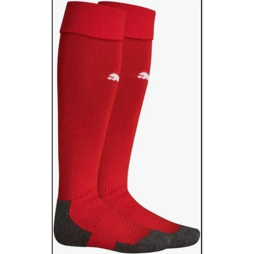 Puma Liga Knee High Socks Red Size 2 US 3.5-6